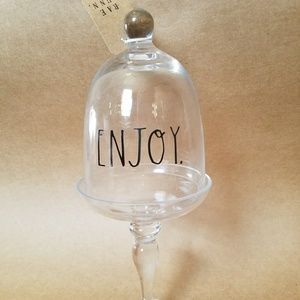 Rae Dunn ENJOY. glass cupcake stand